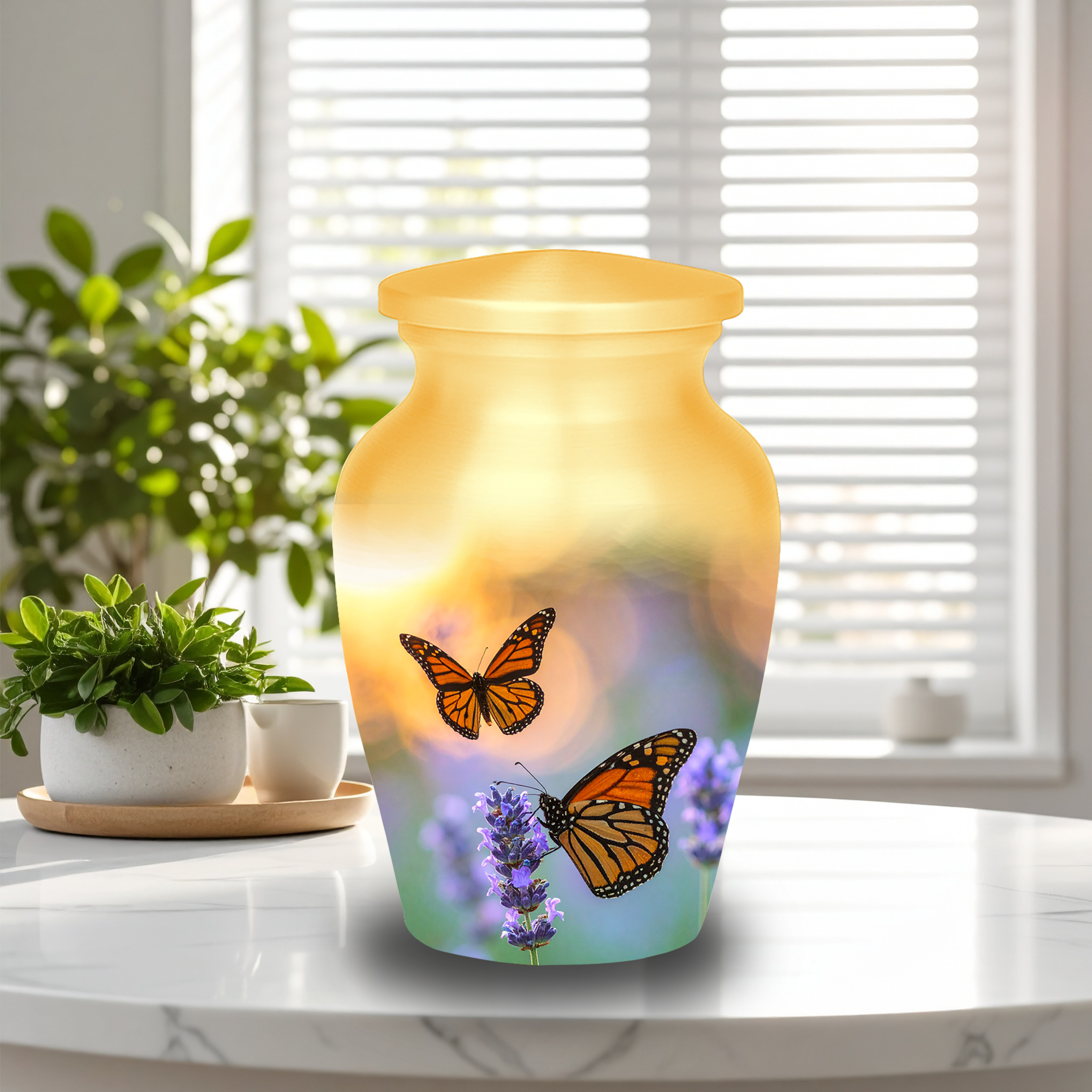 Small urns for ashes mini urn keepsake cremation containers 2-3 tablespoon capacity butterfly memorial
