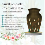 dreamcatcher feather cremation urn for human ashes, handmade aluminum memorial urn – photo 7