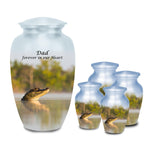 alligator cremation urn for human ashes, handmade aluminum memorial urn – photo 10