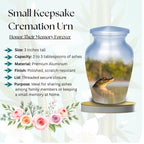 alligator cremation urn for human ashes, handmade aluminum memorial urn – photo 6