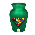 billiards pool player cremation urn for human ashes, handmade aluminum memorial urn – photo 9