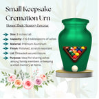 billiards pool player cremation urn for human ashes, handmade aluminum memorial urn – photo 8