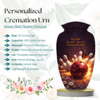 bowling strike cremation urn for human ashes, handmade aluminum memorial urn – photo 2