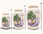 purple snail botanical cremation urn for human ashes, handmade aluminum memorial urn – photo 2